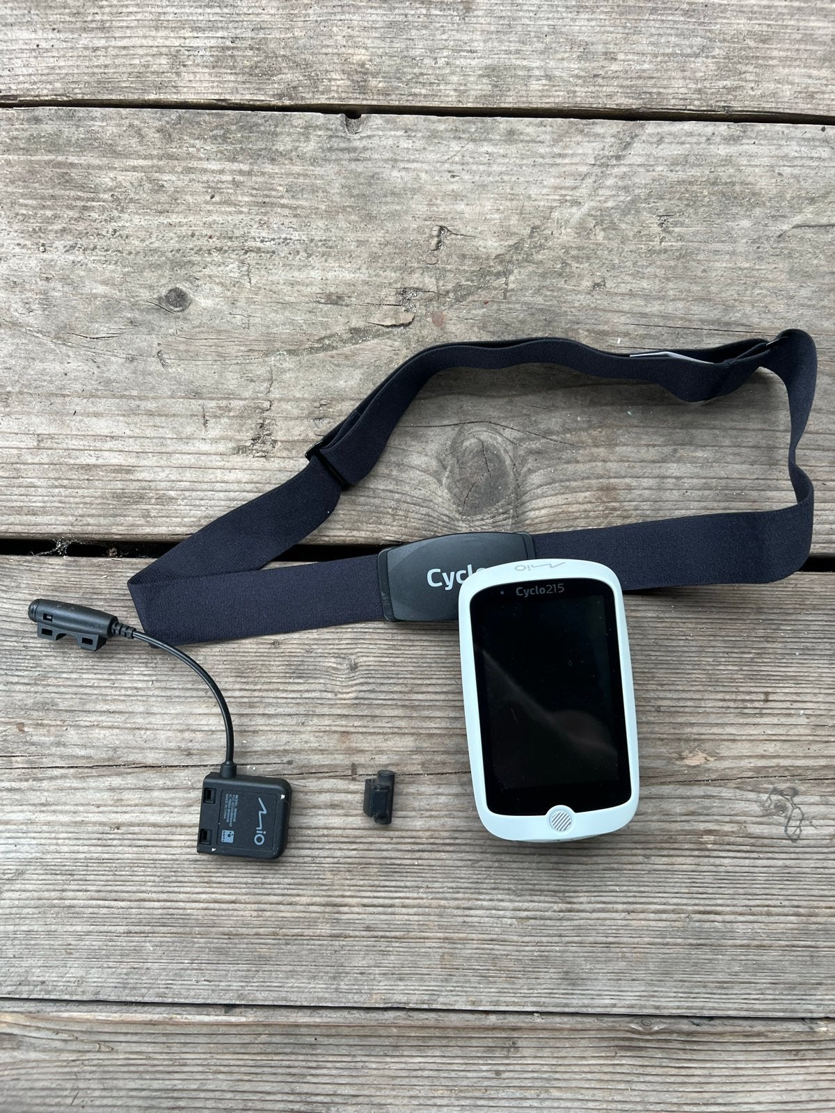 Mio Cyclo 215 HC Fietsnavigatie met Hartslagmeter, Ophalen of Verzenden, Zo goed als nieuw, Overige merken, Met borstriem