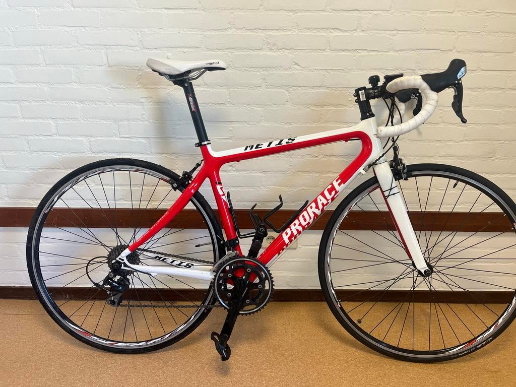 Prorace racefiets - Shimano 105 - Carbon - 165-175 cm, 28 inch, Gebruikt, Carbon, Velgrem
