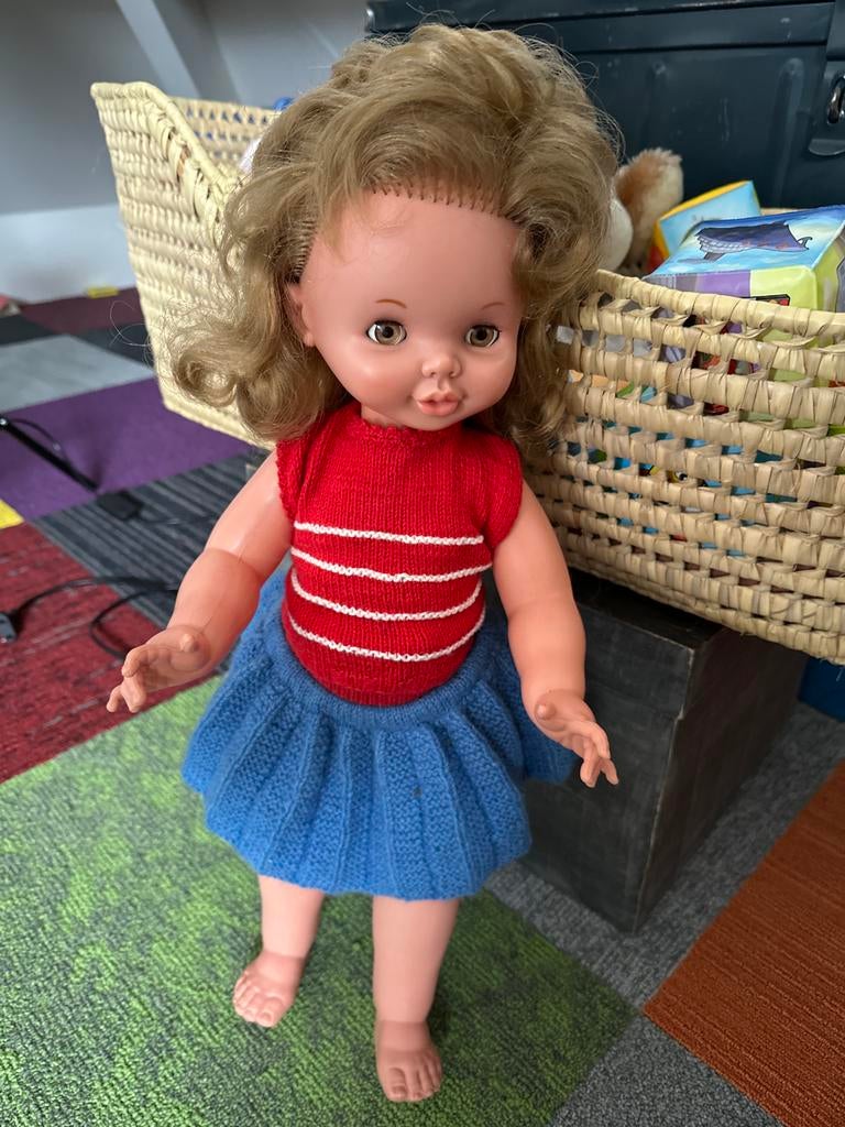 Vintage Looppop Jaren '60 - Charmante Retro Speelpop, Ophalen of Verzenden, Gebruikt, Overige typen