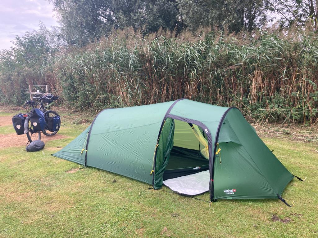 Wechsel Tempest 2 lichtgewicht tunneltent, groen, Caravans en Kamperen, Ophalen of Verzenden, Zo goed als nieuw, Tot en met 2