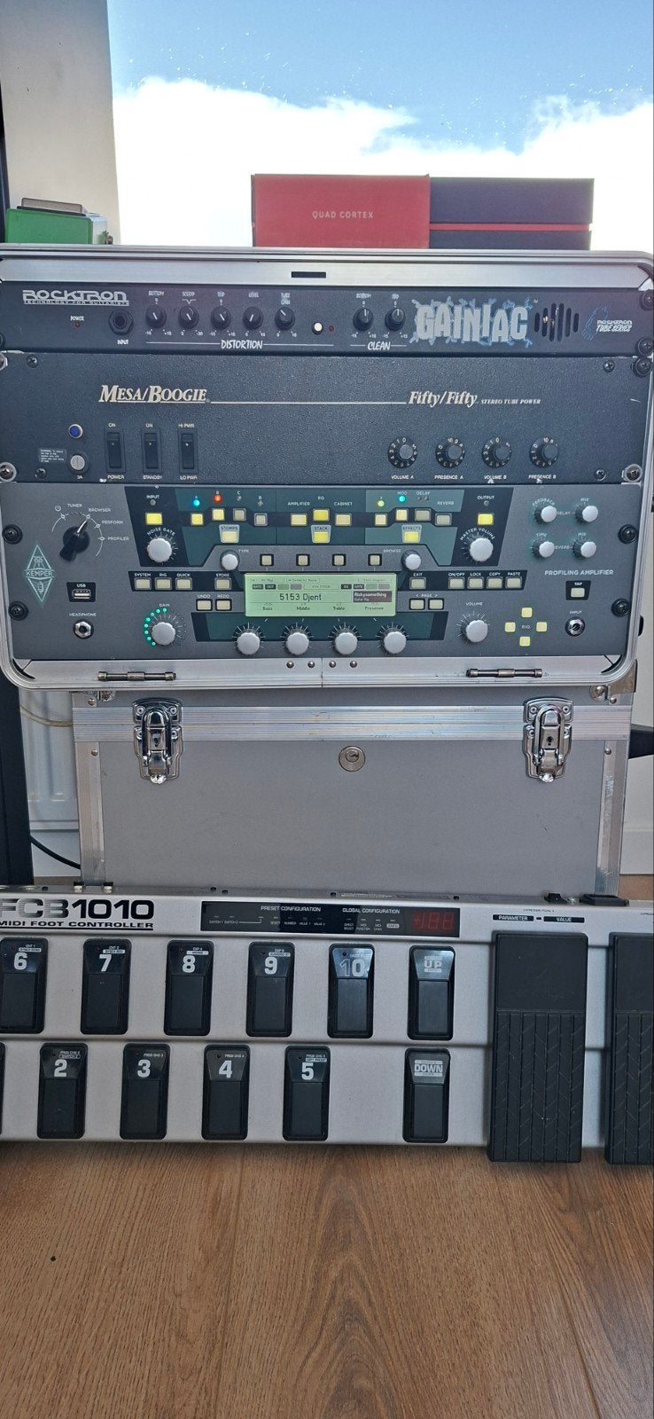 Kemper Profiler + rack+ Behringer fcb 1010 met uno for kempe, Ophalen of Verzenden, Gebruikt, Gitaar, Minder dan 50 watt