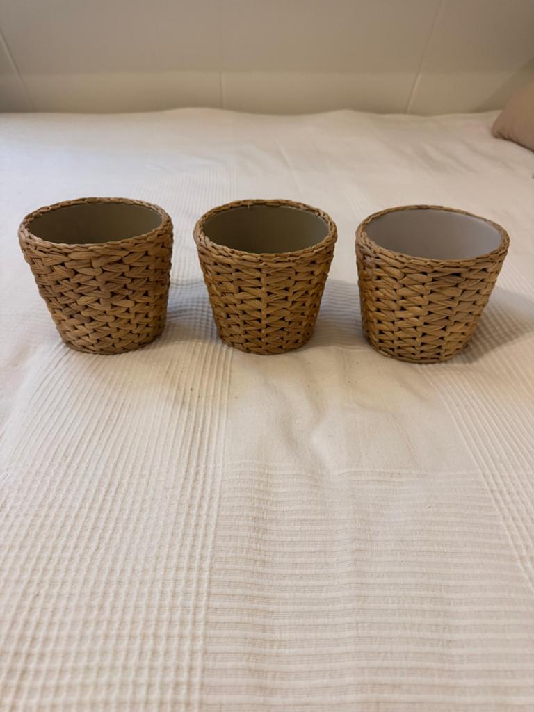 Plantenpotten Ikea, Overige materialen, Rond, Ophalen of Verzenden, Zo goed als nieuw