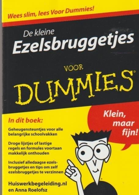 De kleine Ezelbruggetjes voor DUMMIES., Ophalen of Verzenden, Zo goed als nieuw, Overige onderwerpen