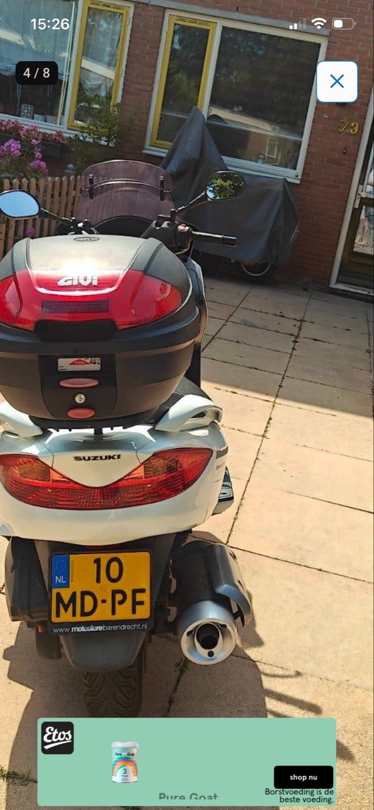 GIVI Helmkoffer voor Suzuki Burgman, Ophalen of Verzenden, Gebruikt