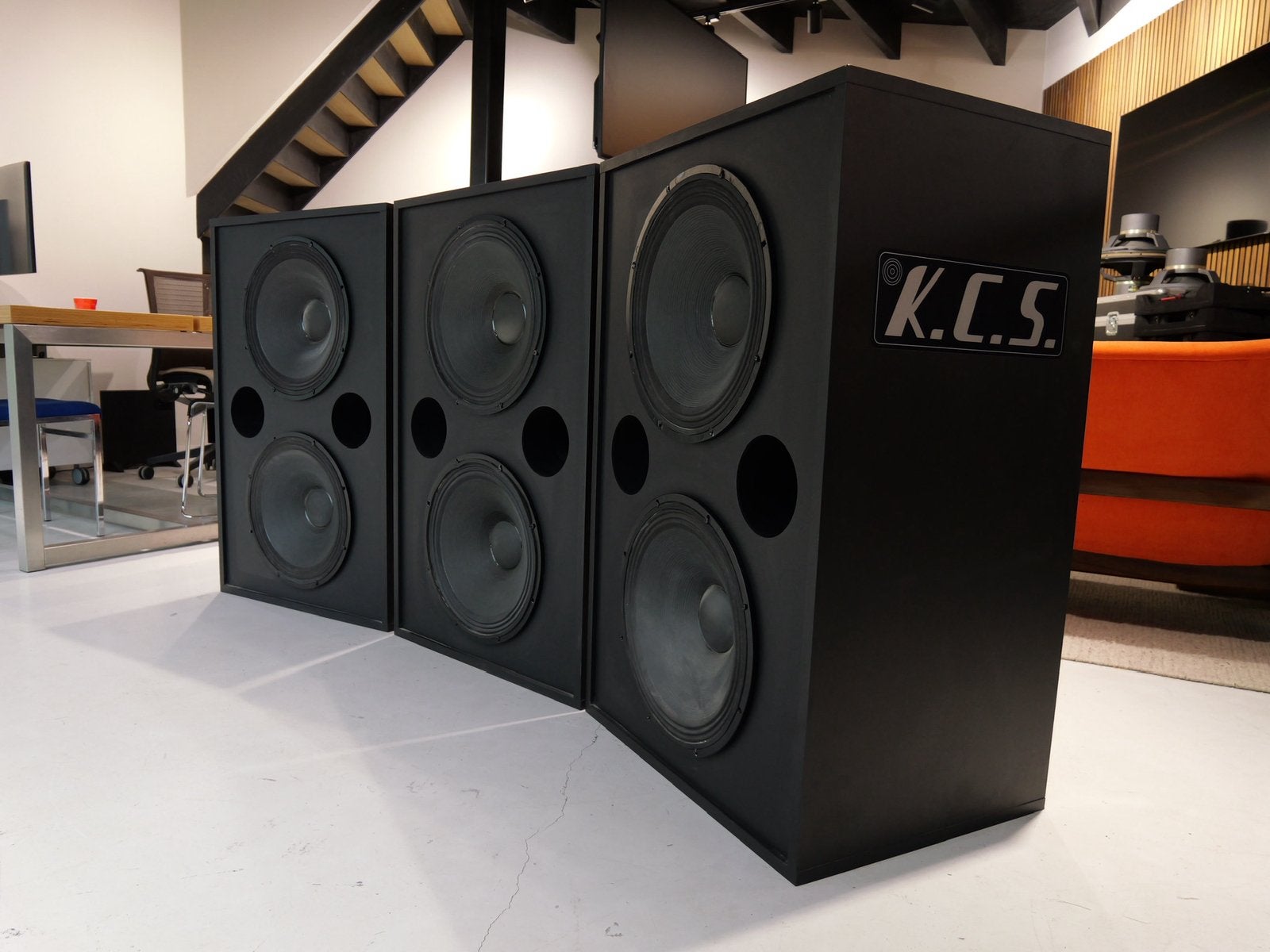 3x K.C.S. bioscoop subwoofer Cinema Sub 2x15”, Audio, Tv en Foto, Overige merken, Subwoofer, Geen, Geen