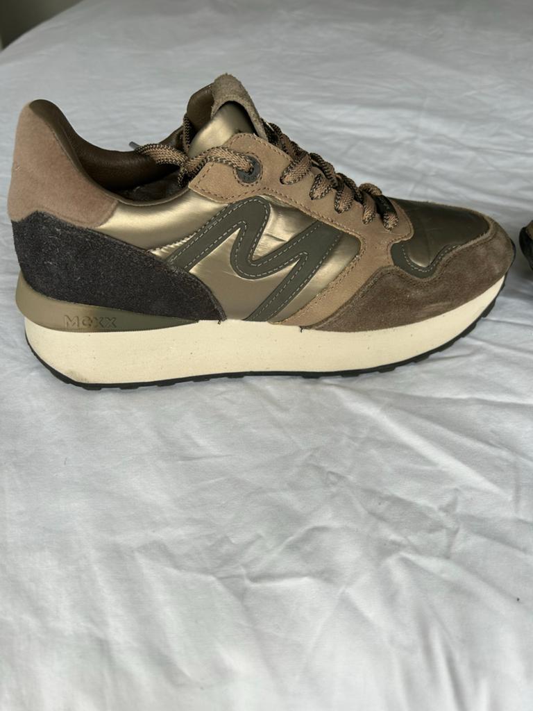 Mooie olijfgroene Mexx Juju sneakers, maat 40,, Overige kleuren, Ophalen of Verzenden, Sneakers of Gympen, Zo goed als nieuw