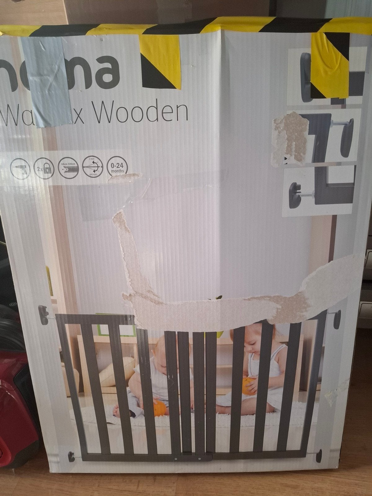 Nieuw Safety 1st Walx Wooden Traphekje 64-100cm, Ophalen, Nieuw, 100 tot 115 cm, Schroefhekje