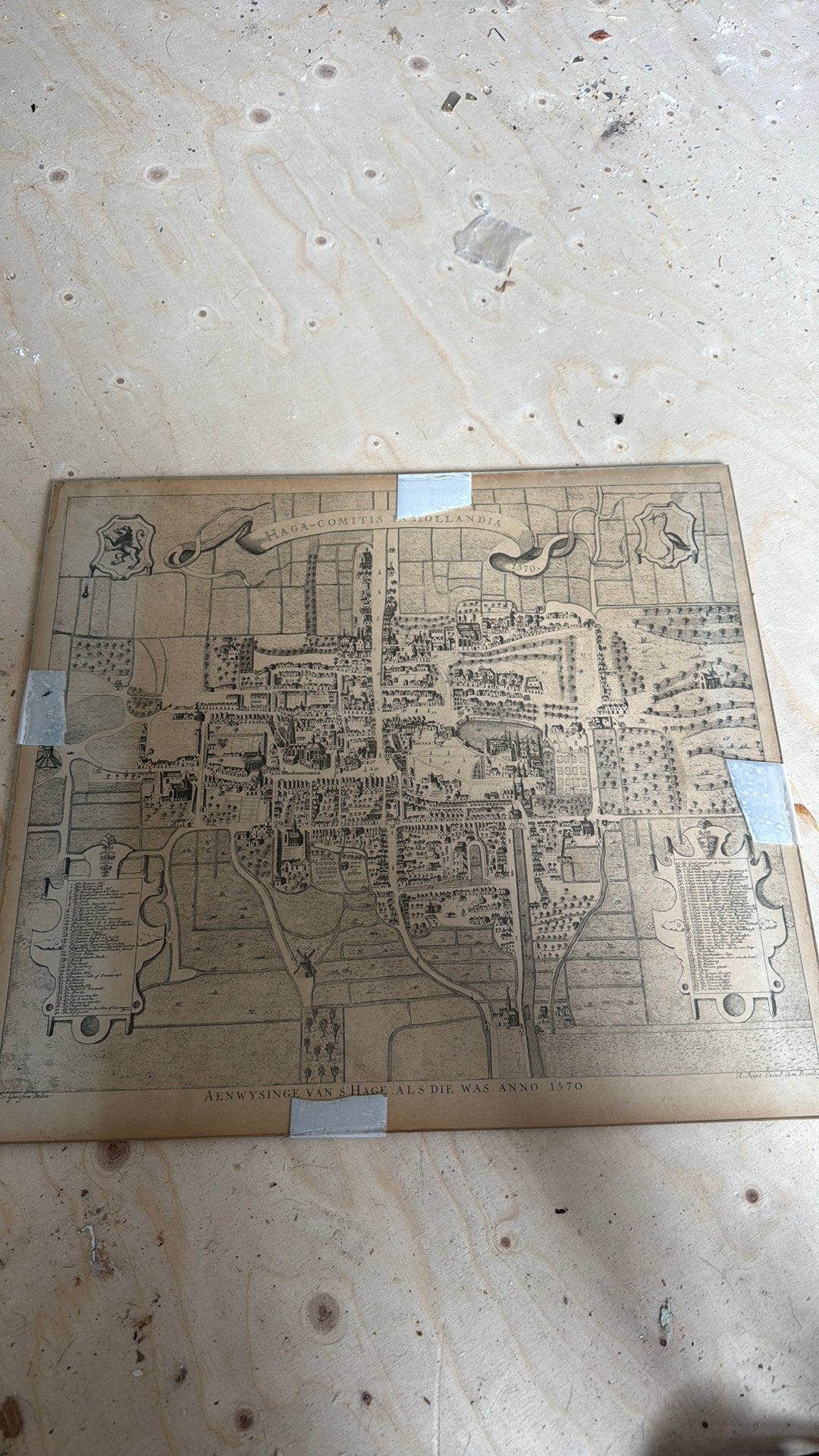 Den haag plattegrond landkaart, Ophalen