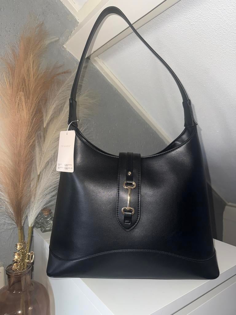 Nieuwe Primark Zwarte Handtas met Gouden Details, Sieraden, Tassen en Uiterlijk, Tassen | Damestassen, Ophalen of Verzenden, Nieuw
