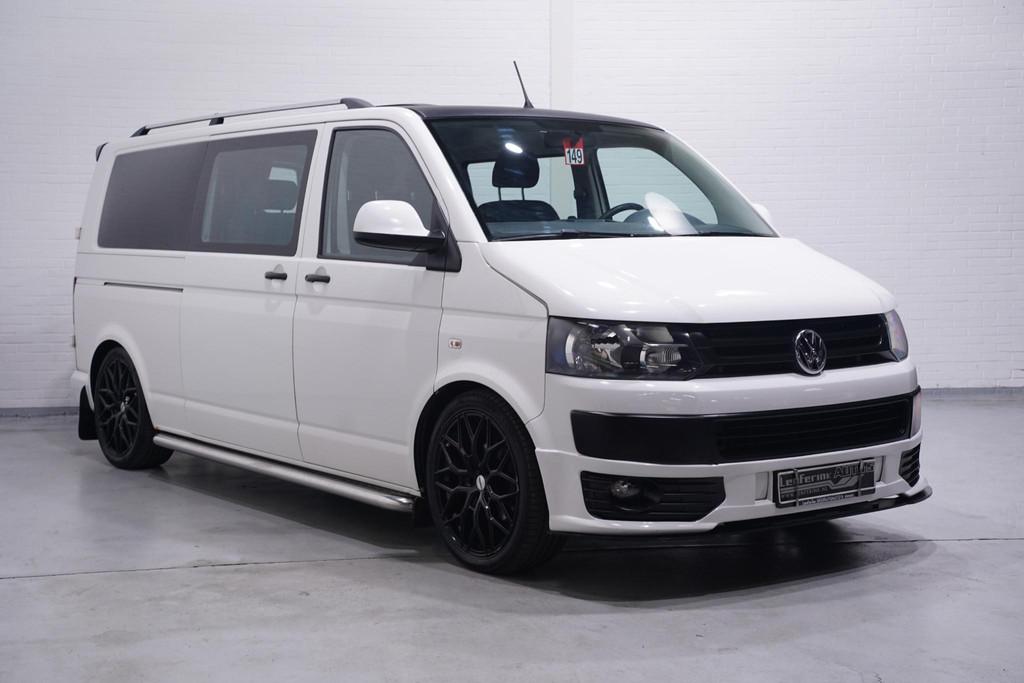 Volkswagen Transporter 2.0 TDI 140 pk L2 Dubbel Cabine Airco, Euro 5, Gebruikt, Zwart, 4 cilinders
