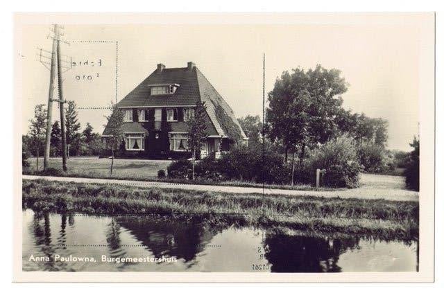 Anna Paulowna - Burgemeestershuis - fotokaart, Verzenden, 1920 tot 1940, Ongelopen, Noord-Holland