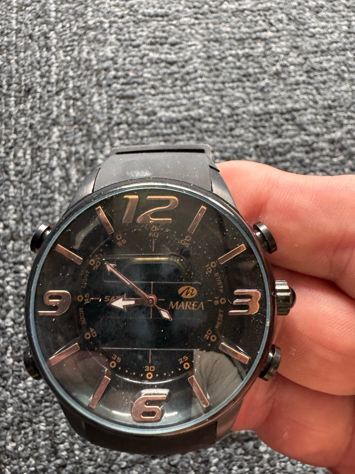 Marea en Q&Q Herenhorloges - Set van 2, Sieraden, Tassen en Uiterlijk, Horloges | Heren, Overige merken, Kunststof, Gebruikt, Polshorloge