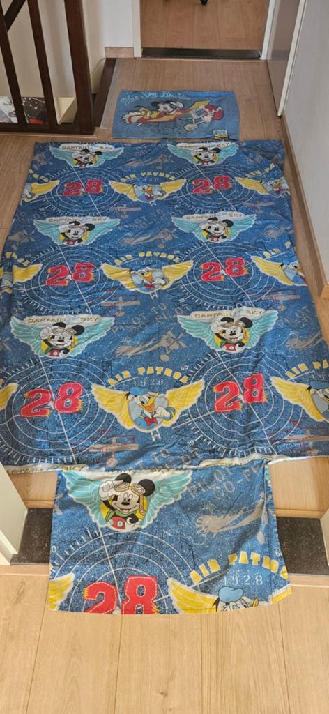 Mickey Mouse 1-persoons dekbedovertrek kind, Gebruikt, Dekbedovertrek, Ophalen of Verzenden, Jongetje of Meisje