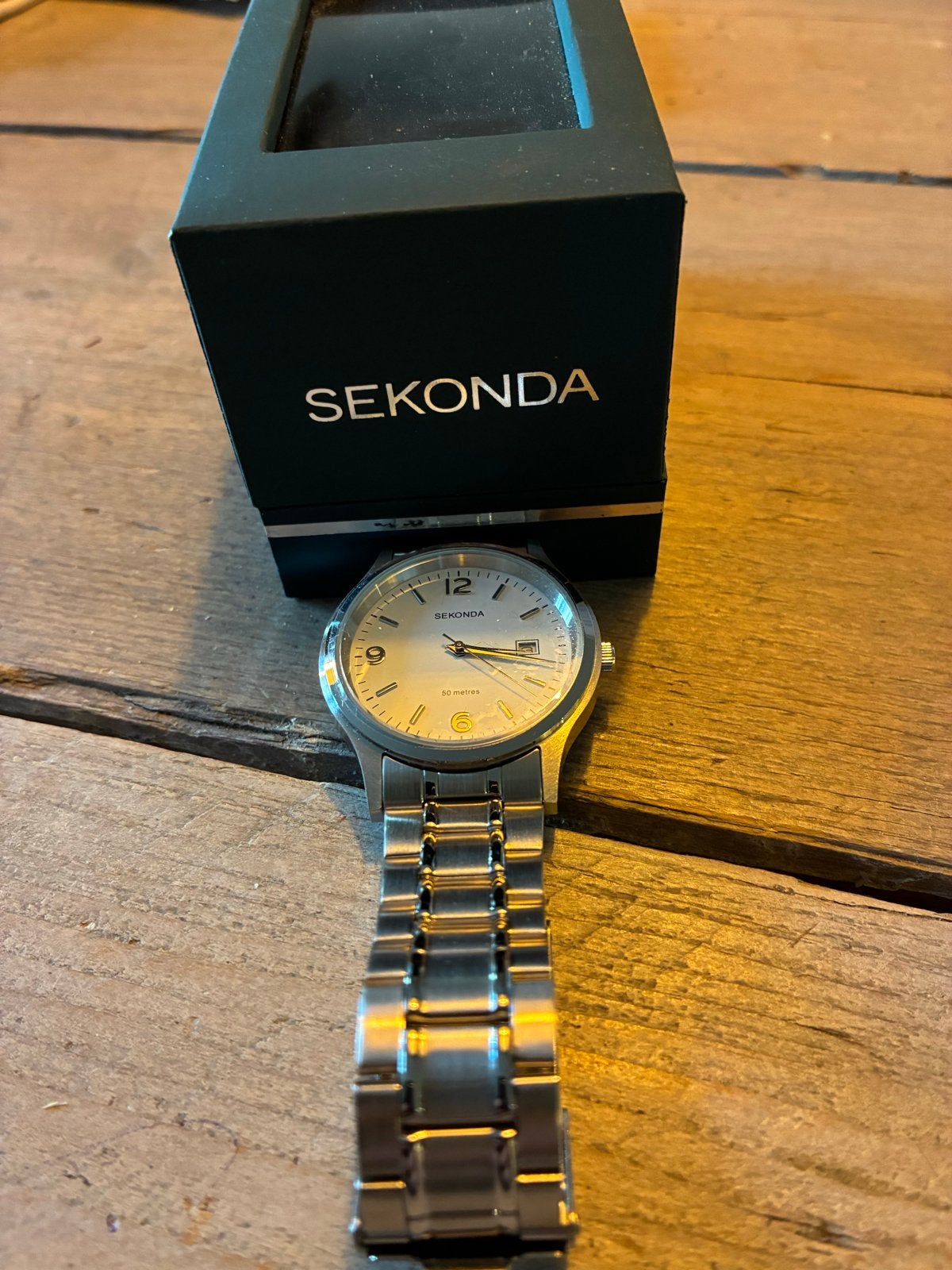 Sekonda Herenhorloge - Roestvrij staal, Ophalen of Verzenden, Staal, Polshorloge, Overige merken