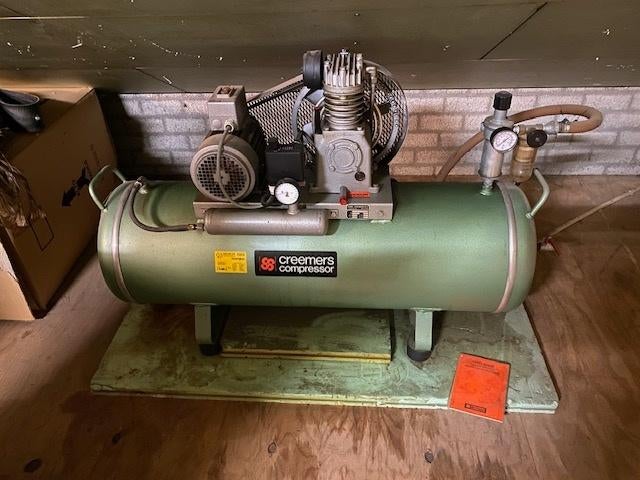 Cremers compressor, Doe-het-zelf en Verbouw, Compressors, Ophalen, Zo goed als nieuw, Minder dan 200 liter/min, 6 tot 10 bar
