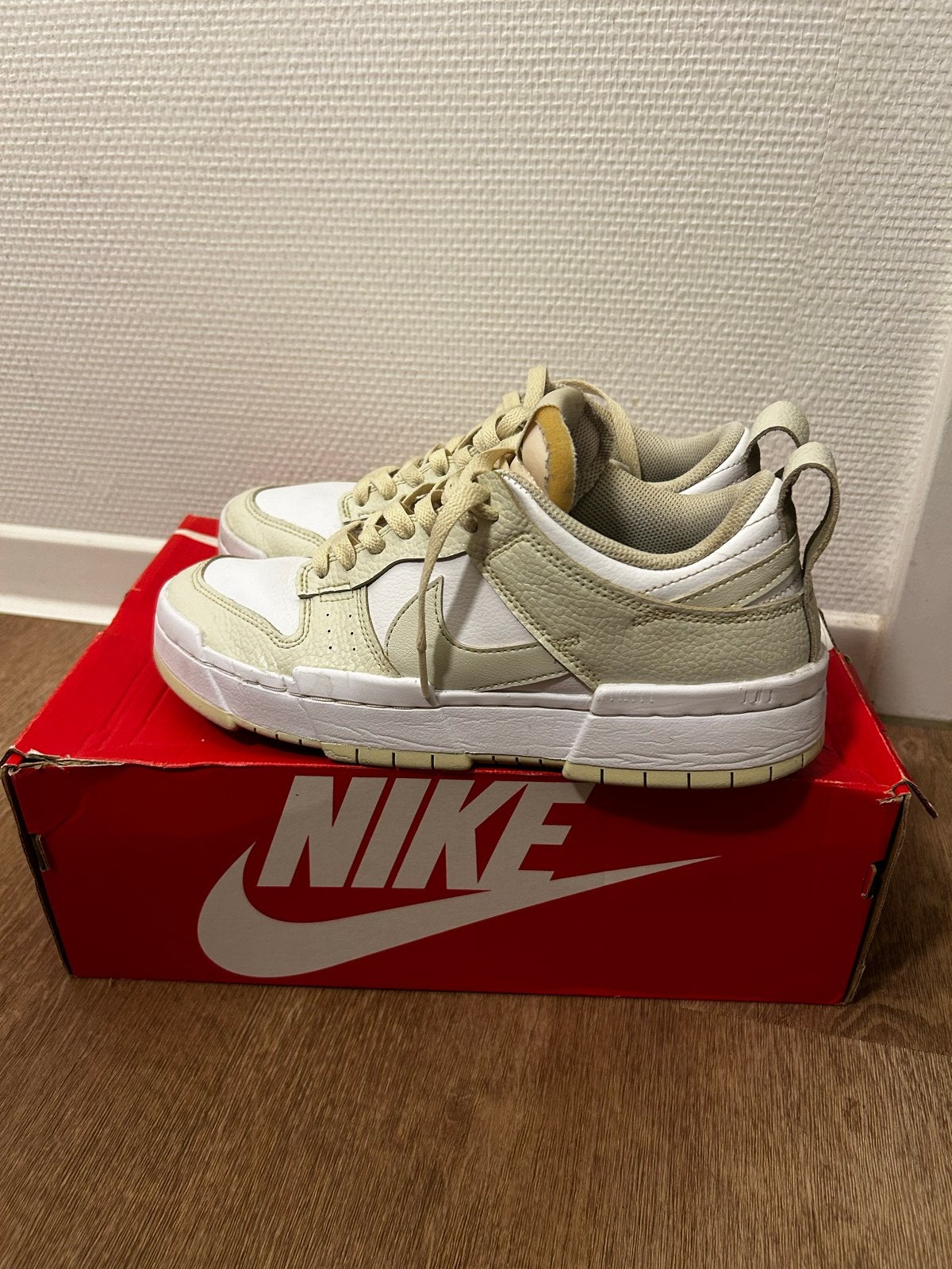 Nike Dunk Low Disrupt Sneakers maat 41, Wit, Ophalen of Verzenden, Sneakers of Gympen, Gedragen