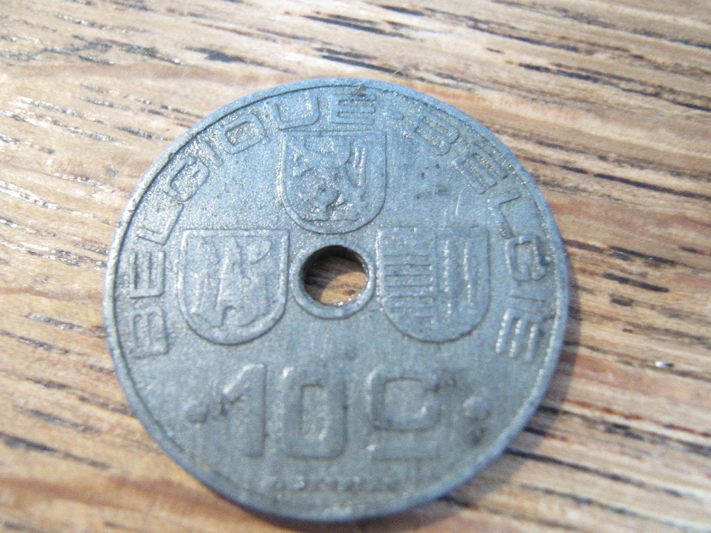 Oorlogsgeld WW2 bezet Belgie 10 Centimes 1943 (F-NL) #256, Postzegels en Munten, Ophalen of Verzenden, Overig, Losse munt