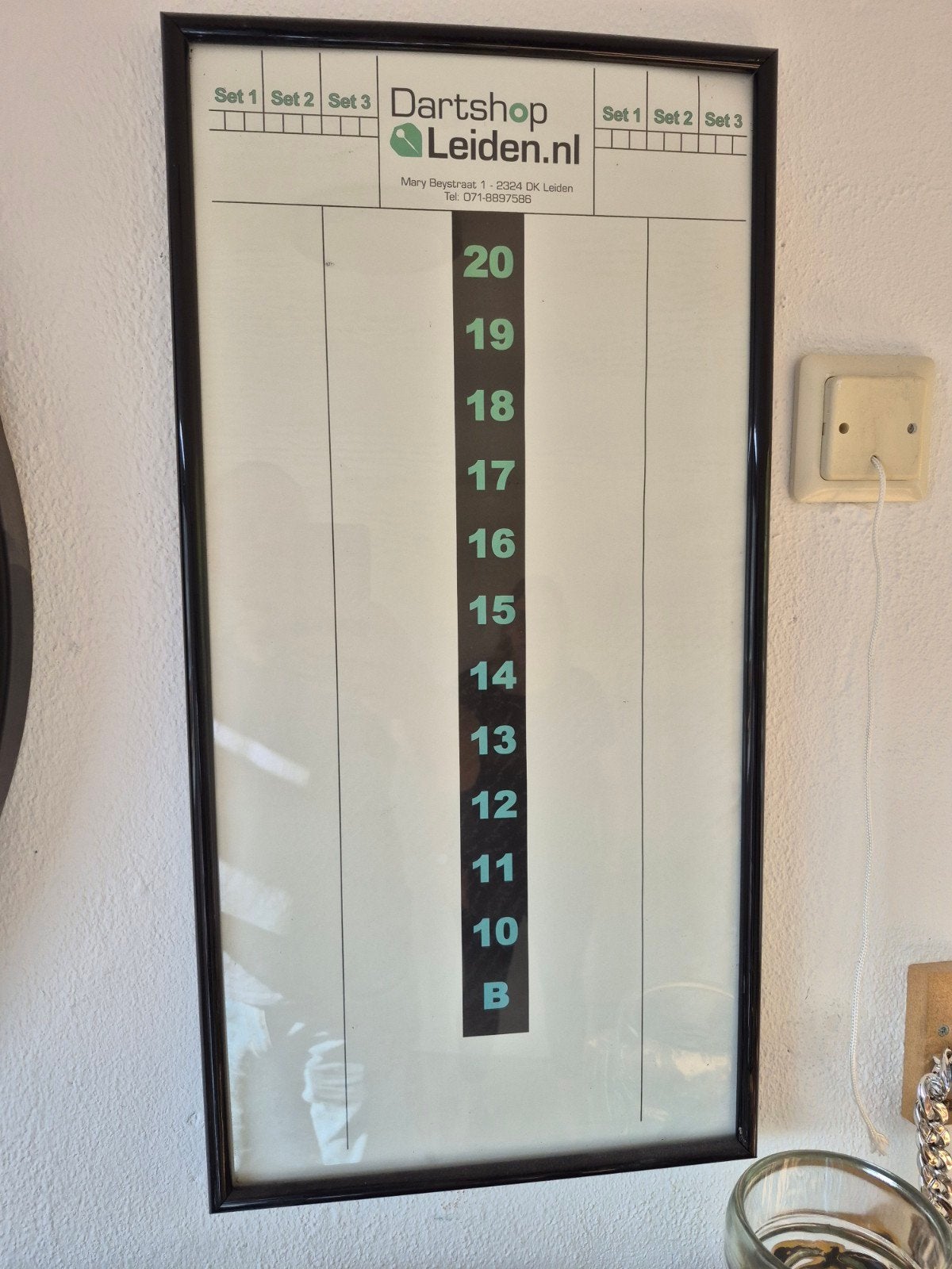 Dart scorebord.  30 x 60 cm, Ophalen, Gebruikt, Dartbord