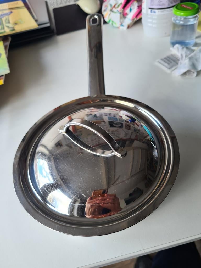 Spring RVS Sauteuze 16cm 1 ltr, Ophalen of Verzenden, Zo goed als nieuw, Rvs