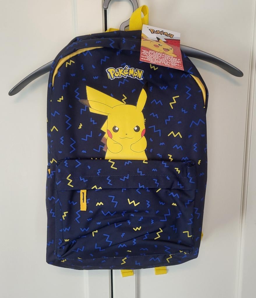 Nieuw! Pokemon rugzak, navy, geel, 42 x 28 x 10 cm, Ophalen of Verzenden, Minder dan 30 cm, Blauw, Rugtas