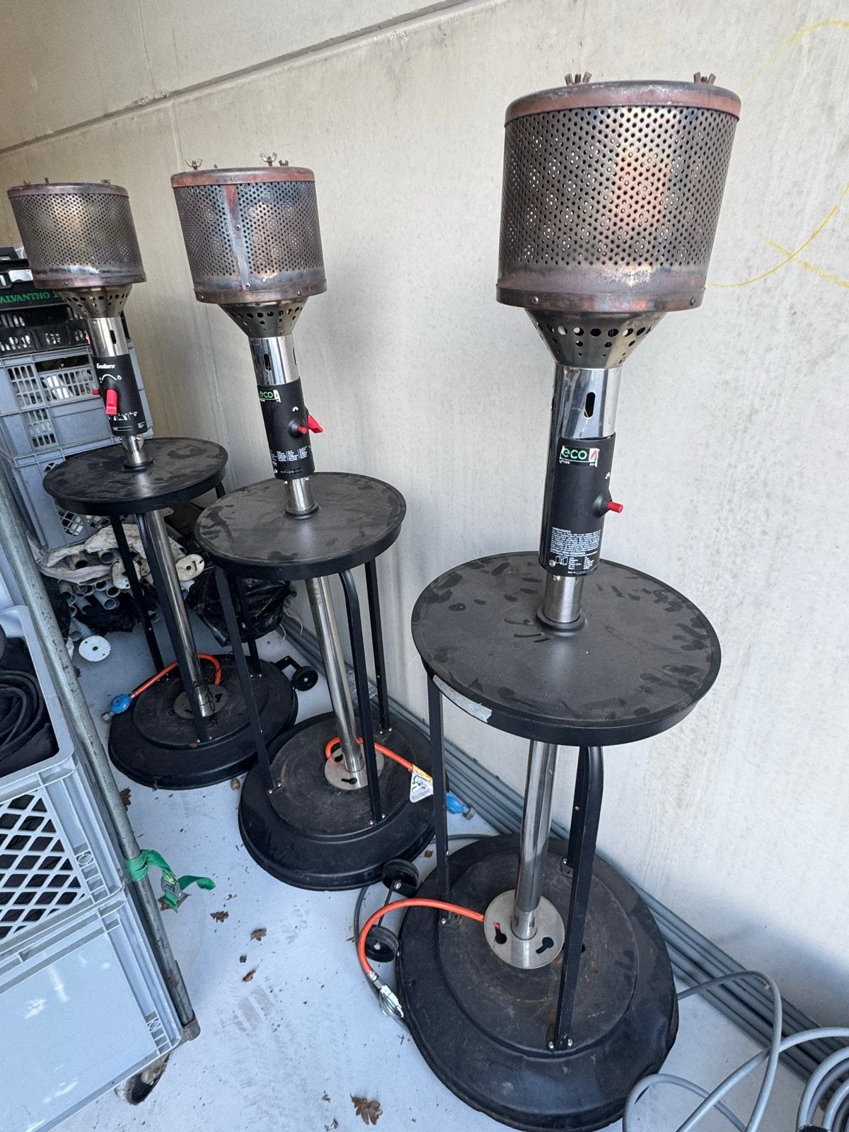 Terrasheaters op gas (compleet), Tuin en Terras, Ophalen of Verzenden, Gebruikt, Gas, Vloer