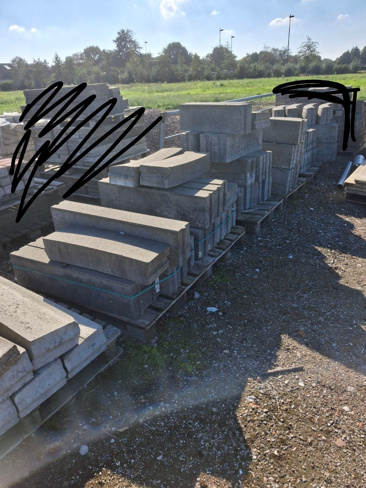 opsluitbanden, bestrating, bochtbanden, Ophalen, Beton, Overige typen