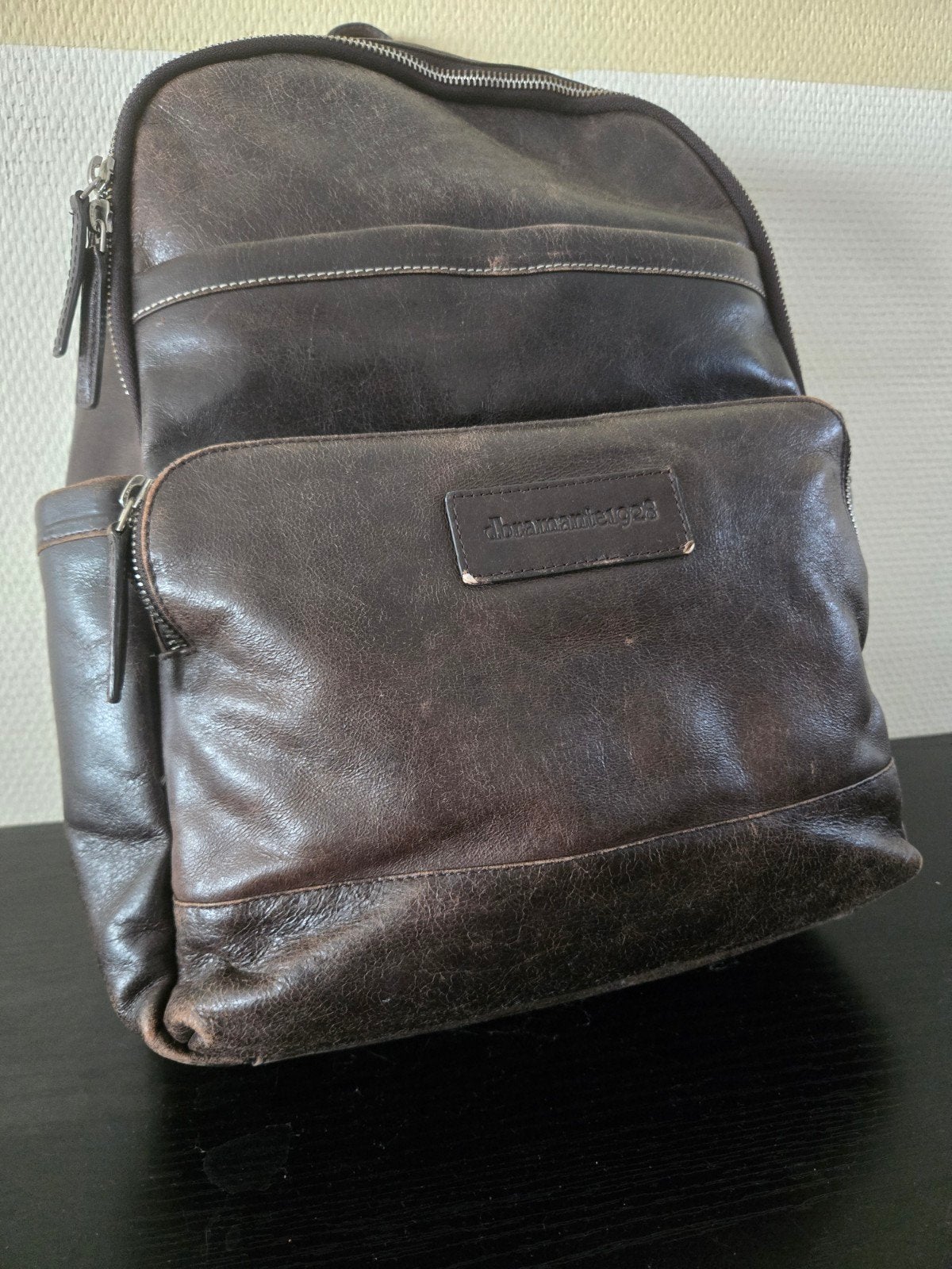 dbramante1928 Svendborg leren laptop rugtas, Ophalen, 15 inch, Gebruikt, Overige typen