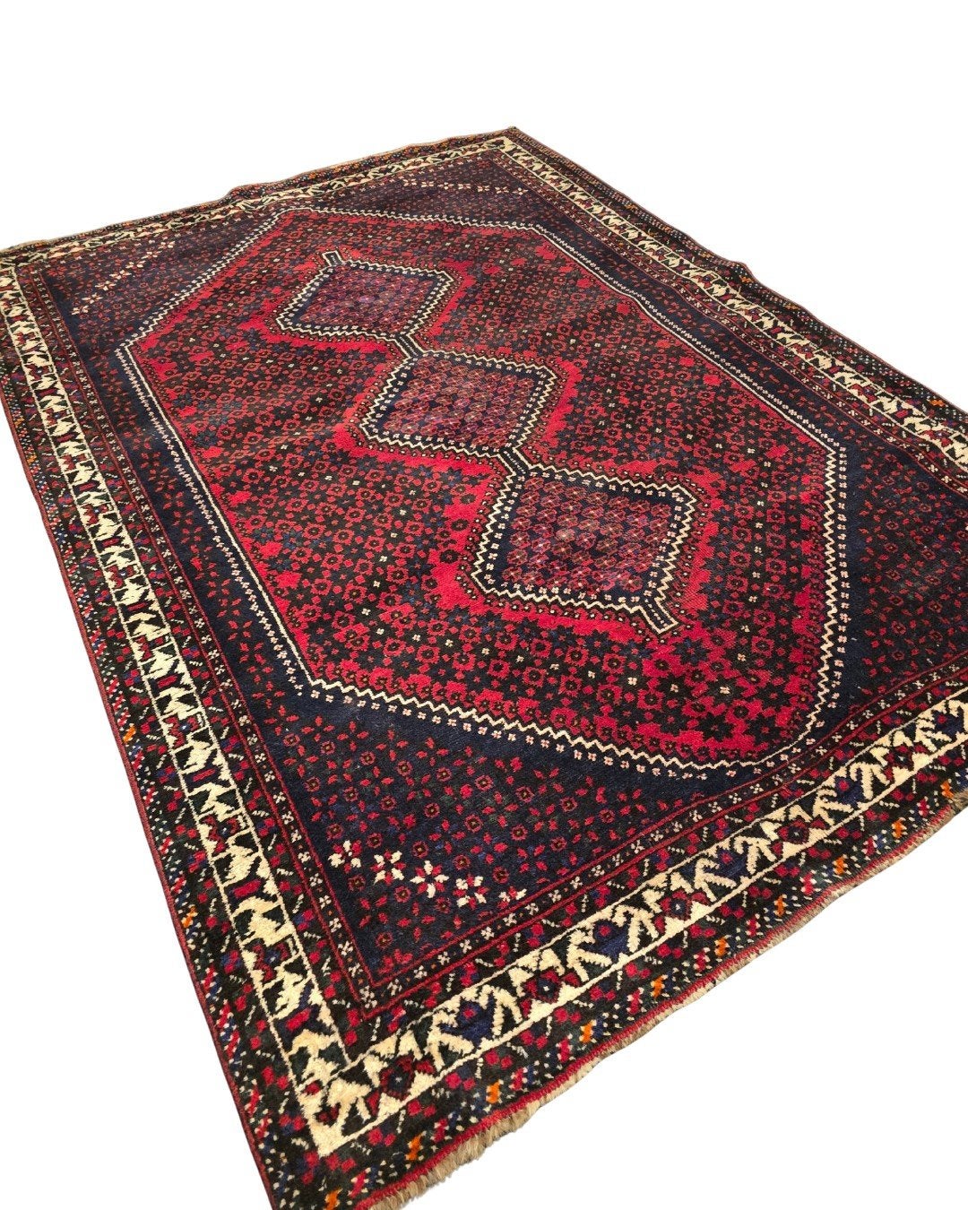 Perzisch tapijt Belluche 300x200 wollen vloerkleed iran, Huis en Inrichting, Stoffering | Tapijten en Kleden, 1185VB, Gebruikt