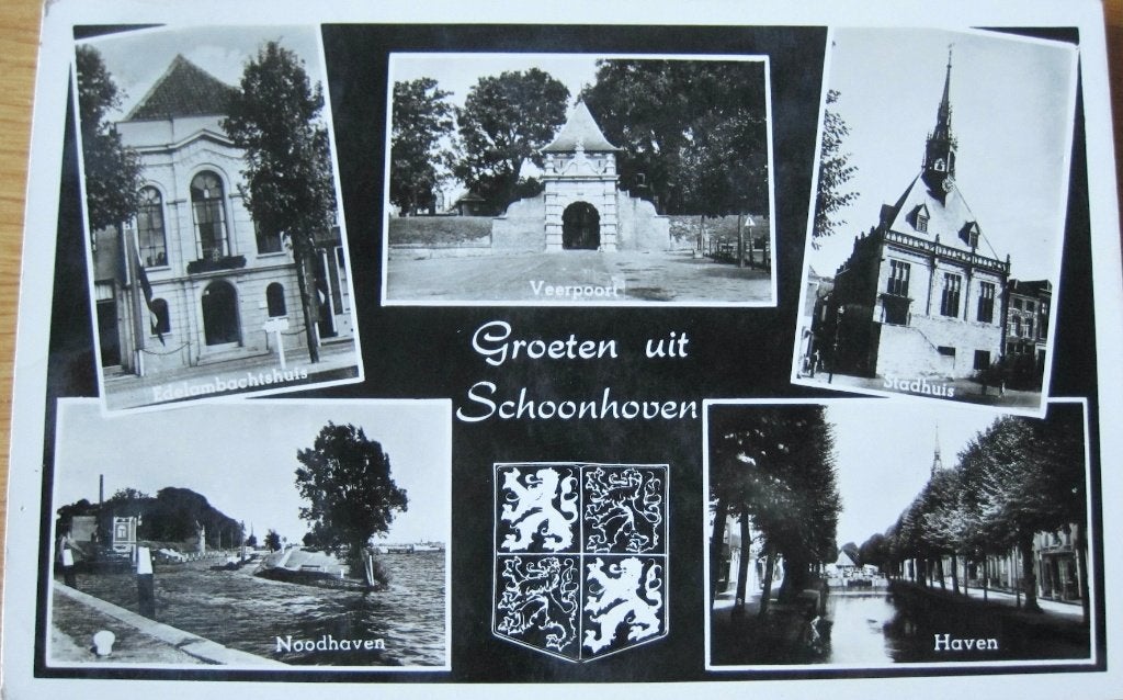 Groeten uit Schoonhoven - 1959, Verzenden, 1940 tot 1960, Gelopen, Zuid-Holland