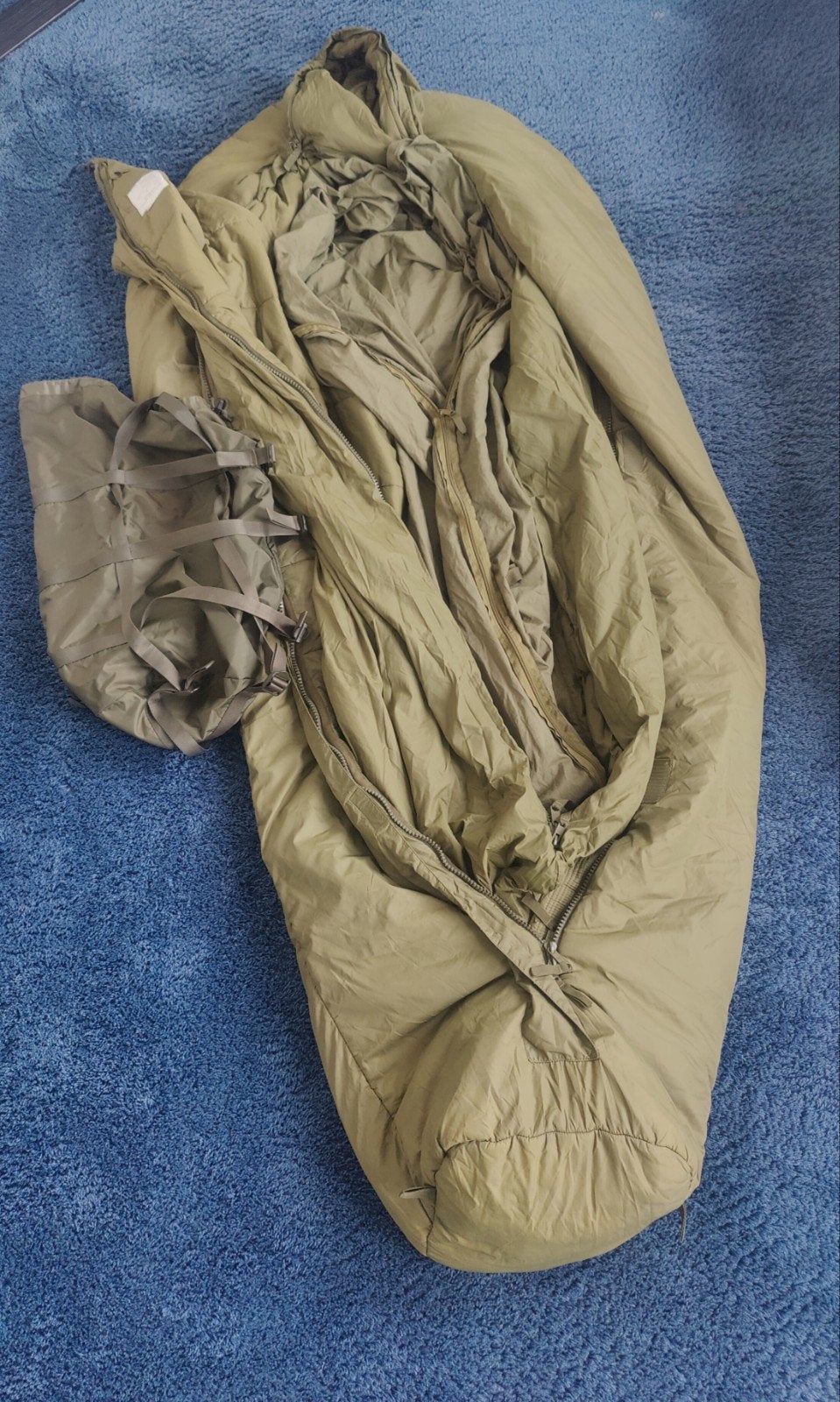 Complete modulaire legerslaapzak defensie, Caravans en Kamperen, Slaapzakken, Ophalen of Verzenden, Gebruikt