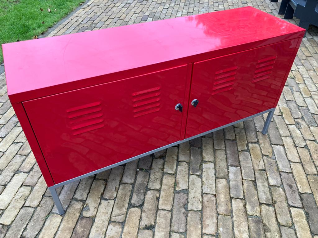 Nette gebruikte rode locker kast, Ophalen, Gebruikt, Retro
