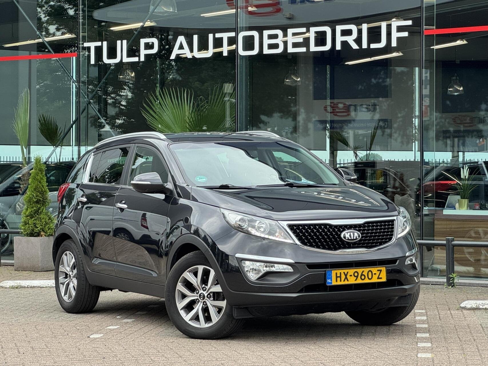Kia Sportage 1.6 GDI X-treme ComfortLine bj 2016 Leder Navi, Auto's, Voorwielaandrijving, 4 cilinders, Zwart, SUV of Terreinwagen