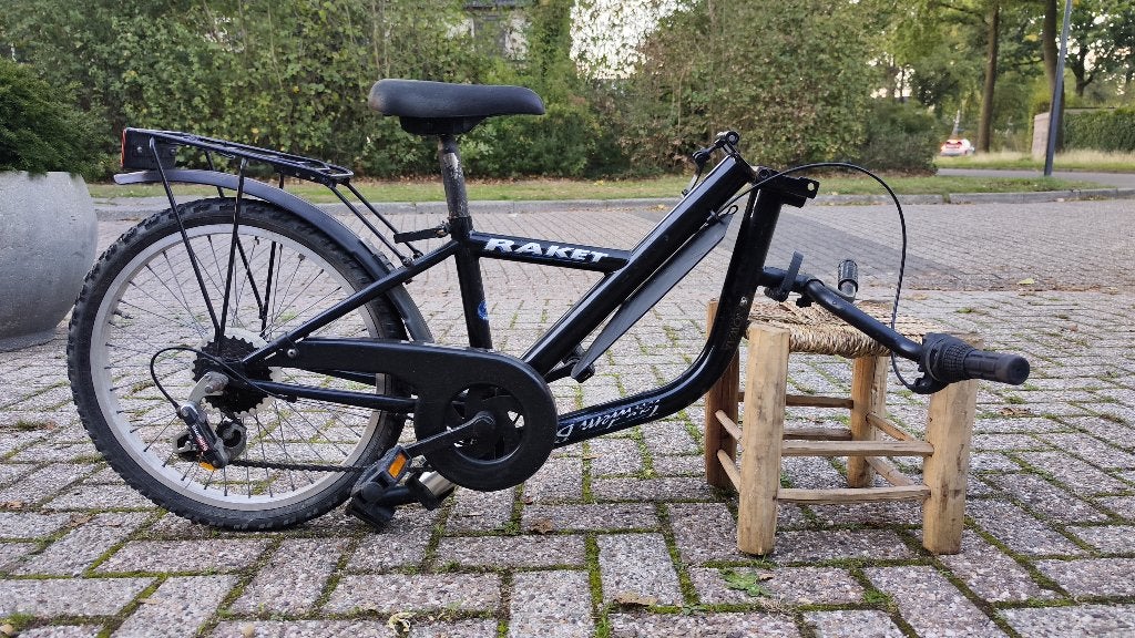 Aanhangfiets  20 inch kinder-tandemfiets - Vouwbaar, Ophalen, Gebruikt, 16 tot 20 inch, Raket