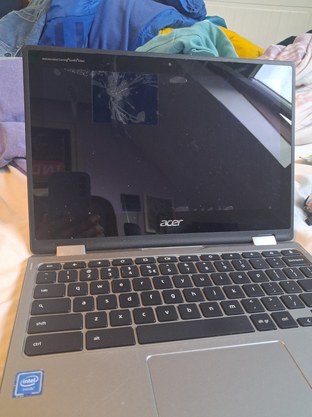 Acer Chromebook met touchscreen - Barst in scherm, Gebruikt, 8 GB, Touchscreen, Ophalen of Verzenden