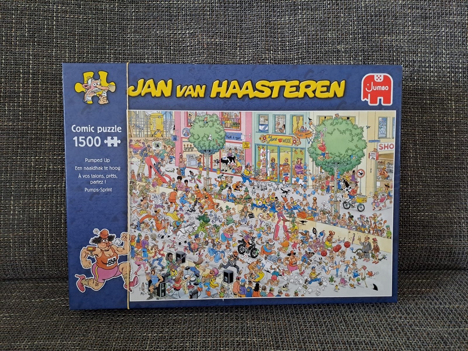Jan van Haasteren - Een naaldhak te hoog - 1500 stukjes, Ophalen, 500 t/m 1500 stukjes, Zo goed als nieuw, Legpuzzel