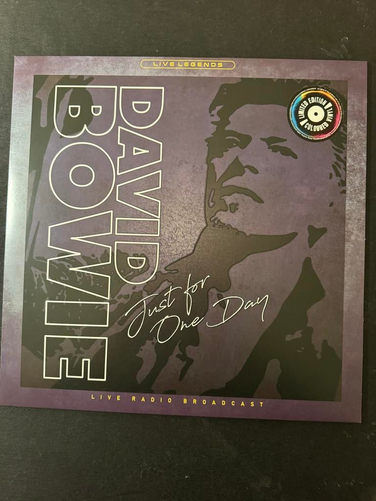 David Bowie - Just for One Day - Live Radio Broadcast LP, Ophalen, Zo goed als nieuw, 12 inch
