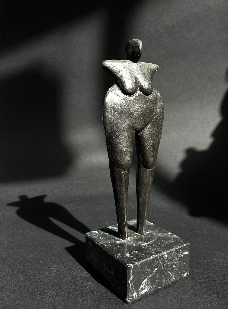 Sofie Hupkens (1951) Figurine Bronzen beeld, Handgemaakt, Minder dan 20 cm, Ophalen of Verzenden, Brons