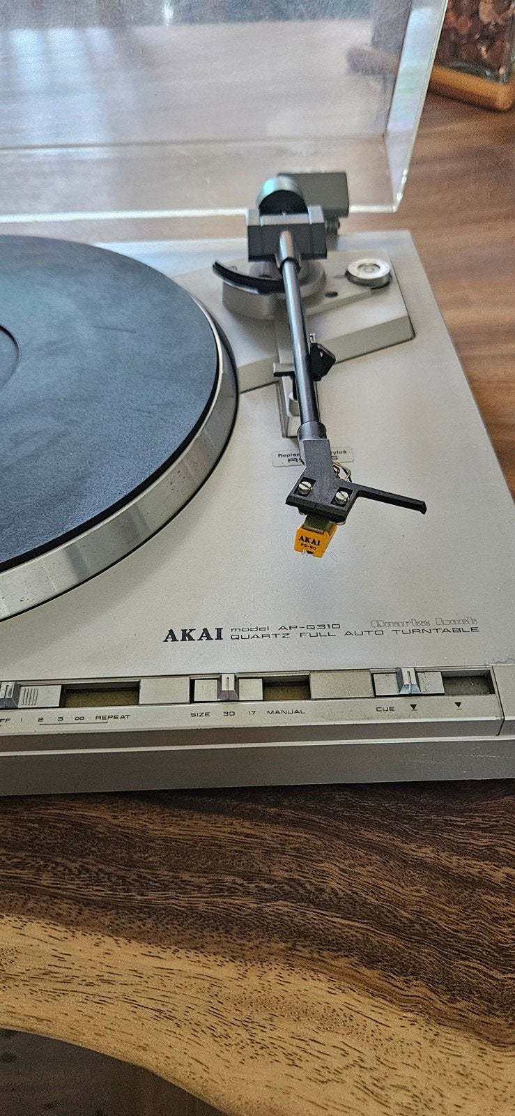 Akai AP-Q310 Quartz Volautomatische Platenspeler, Audio, Tv en Foto, Platenspelers, Ophalen, Gebruikt, Automatisch, Platenspeler