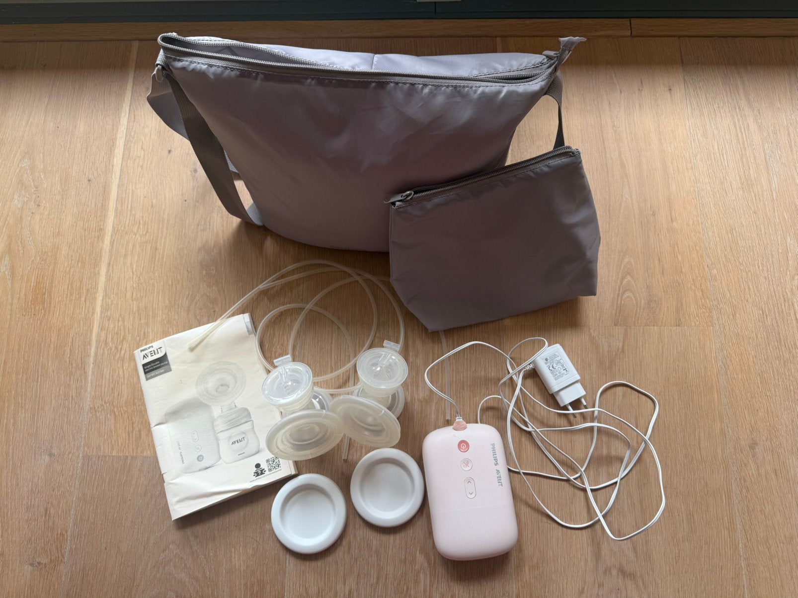 Philips Avent dubbele elektrische borstkolf (SCF397, SCF395), Ophalen of Verzenden, Zo goed als nieuw, Borstkolf, Philips Avent