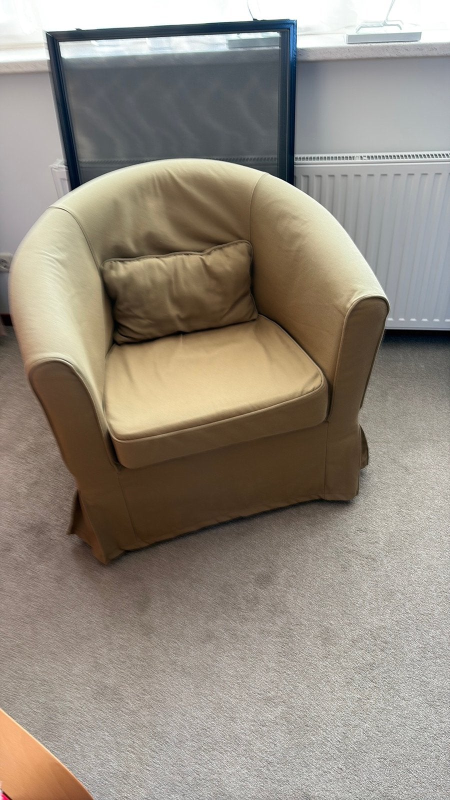 Ikea stoel. Legergroen., Ophalen, Zo goed als nieuw, 75 tot 100 cm, 50 tot 75 cm