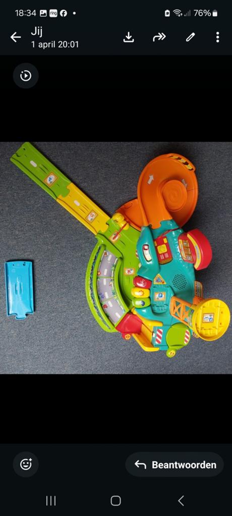 Toet toet garage, Kinderen en Baby's, Speelgoed | Vtech, Ophalen of Verzenden, Zo goed als nieuw, 2 tot 4 jaar