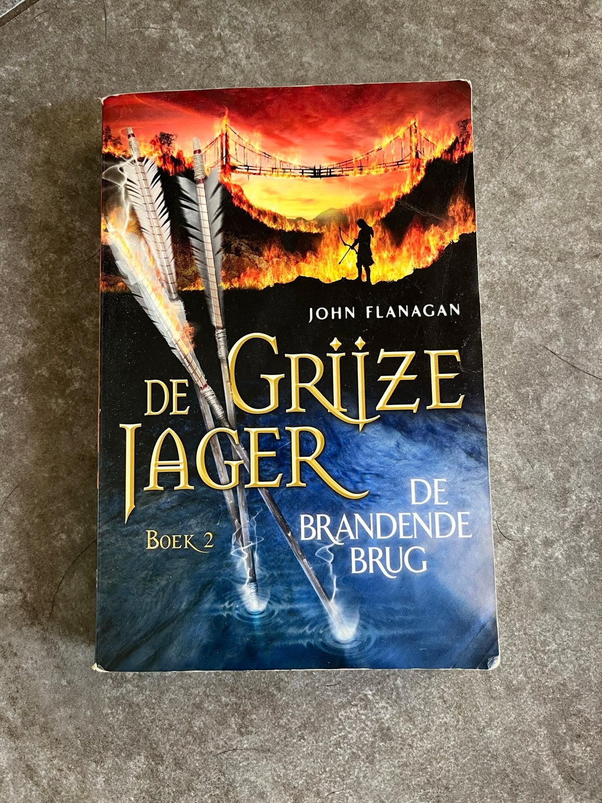 De Grijze Jager Boek 2: De Brandende Brug - John Flanagan, Boeken, Ophalen of Verzenden, Gelezen
