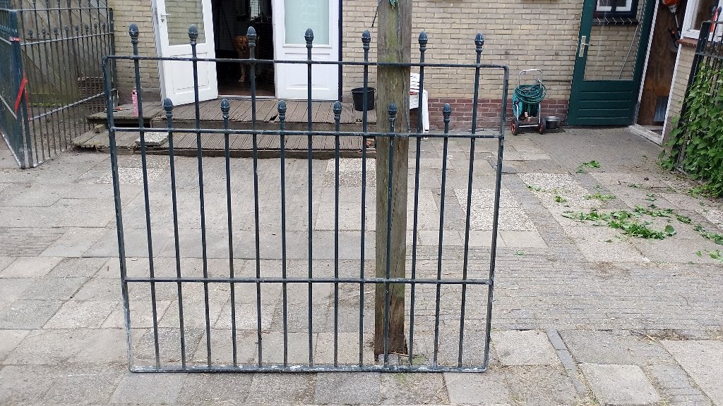 Smeedijzeren hekwerk met poorten, Ophalen, Met poort, Gebruikt, Sierhekwerk