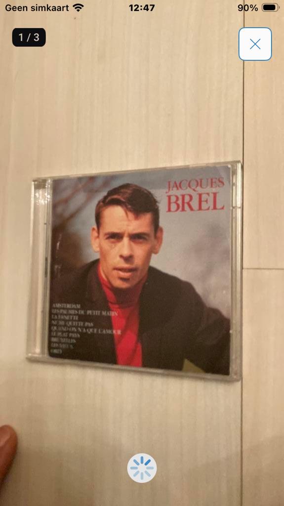 Jacques Brel 2-cd - jacques brel (achterkant ontbreekt), Ophalen of Verzenden, Zo goed als nieuw