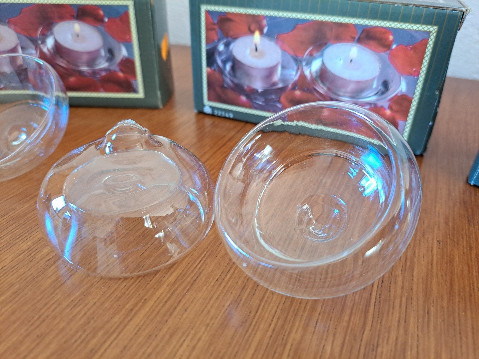 Drijvers voor theelicht/waxinelicht, glas, nieuw in doos, Ophalen, Nieuw, Glas, Waxinelichthouder