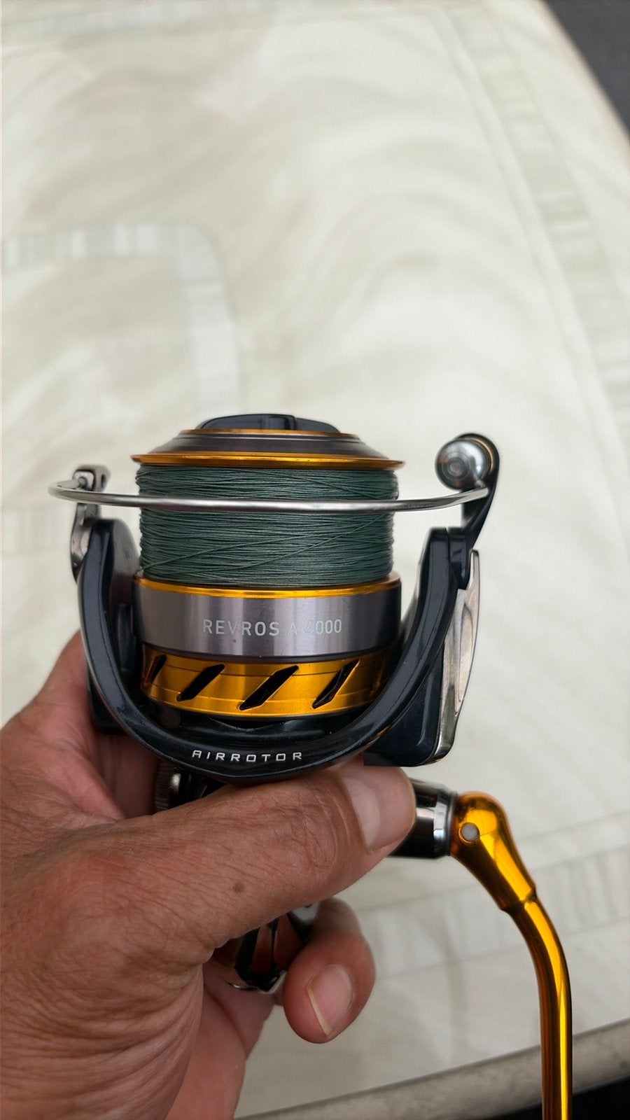 daiwa revros a4000 werpmolen., Watersport en Boten, Ophalen of Verzenden, Gebruikt, Molen