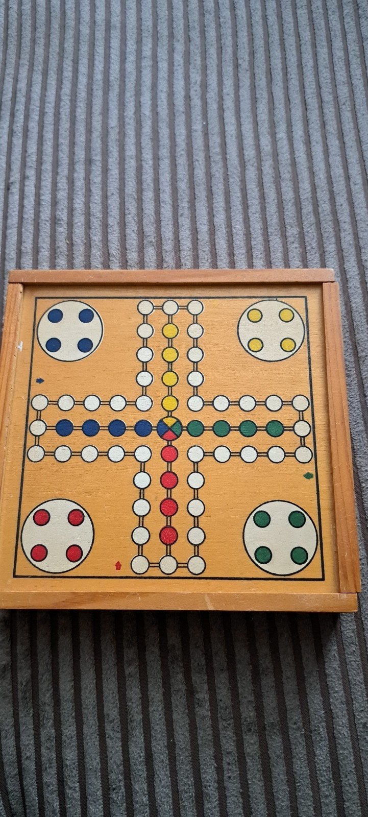 Oud Bordspellen box van hout., Ophalen of Verzenden