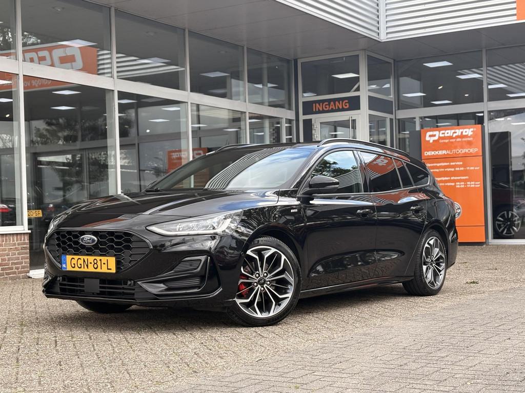 Ford Focus 1.0 EcoBoost Hybrid 125 pk ST Line X Wagon Groot, Gebruikt, Euro 6, Zwart, Origineel Nederlands