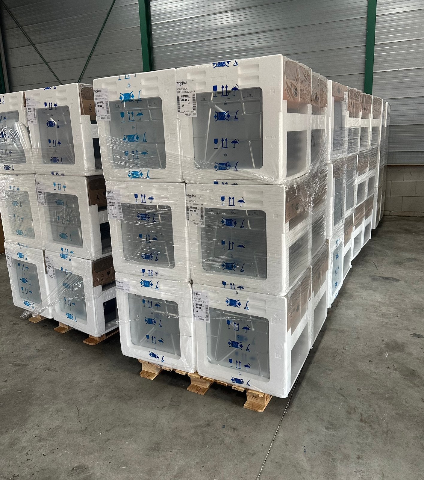 Partij Whirlpool inbouwovens 108 stuks, Ophalen, Whirlpool, Hete lucht, Nieuw