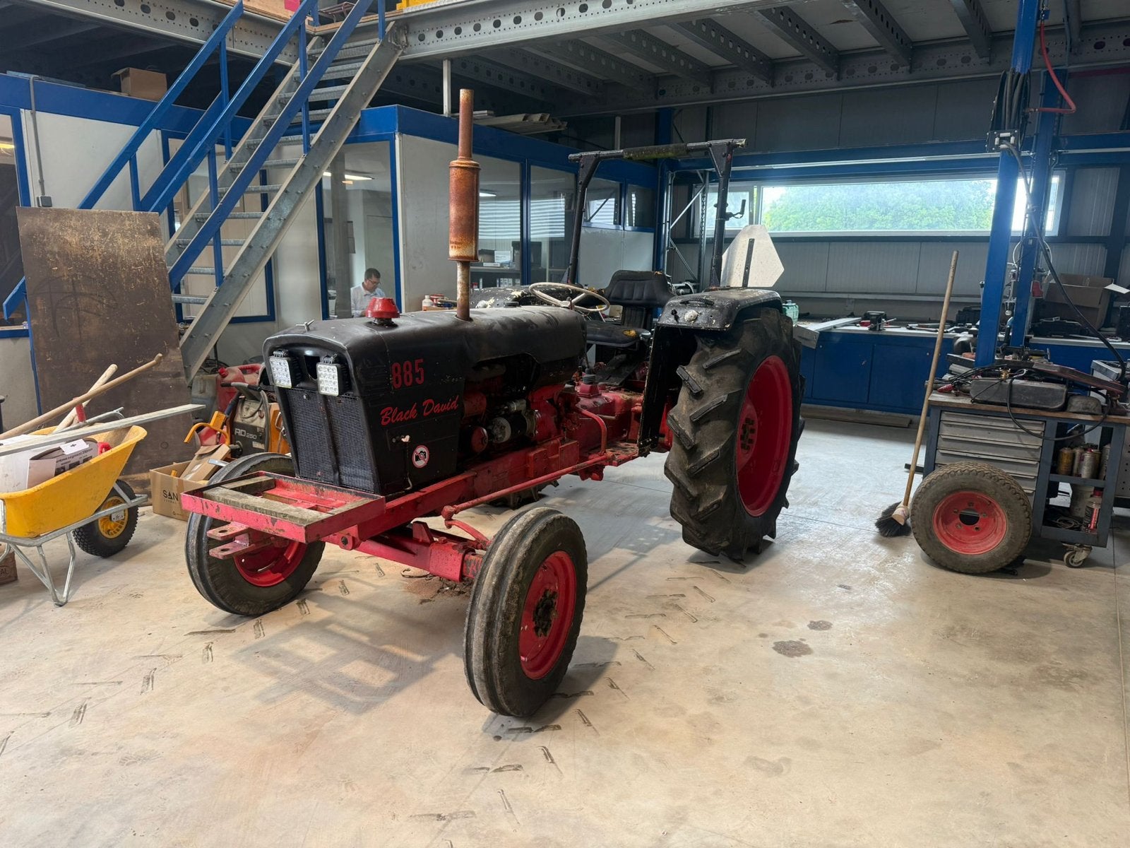 Oldtimer Tractor 885 'Black David' - Uniek exemplaar, Ophalen of Verzenden, Oldtimer, Tot 80 Pk, Tot 2500